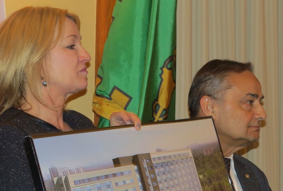 Heather Hurst, President and CEO, HRH; Thomas Saras, President, NEPMCC - Photo by Adu Raudkivi